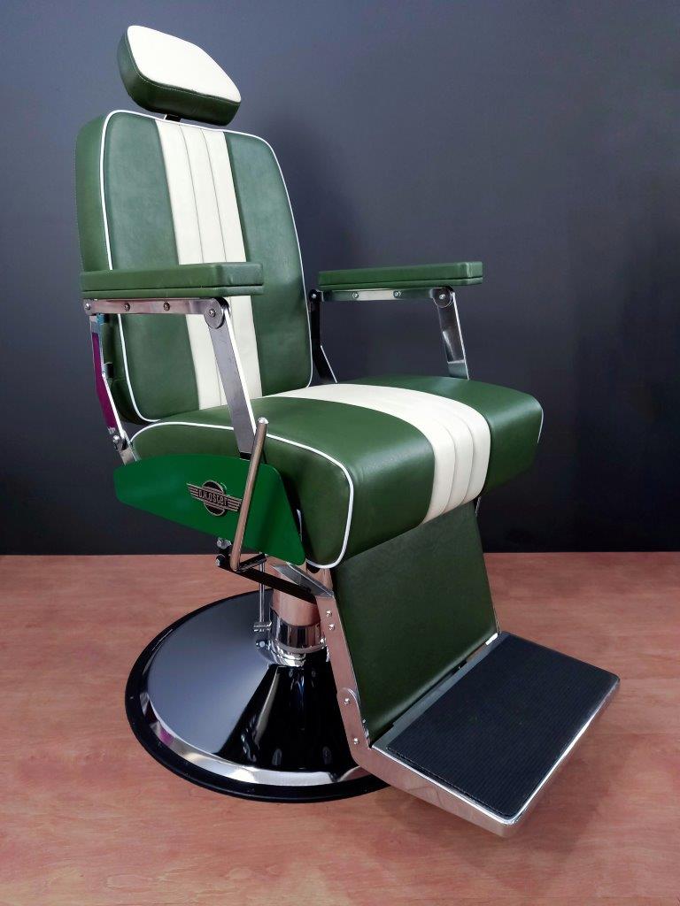 Cadeira de Barbeiro D.H.OSTER - STEEL 881 BLACK - BARBEIROS ONLINE