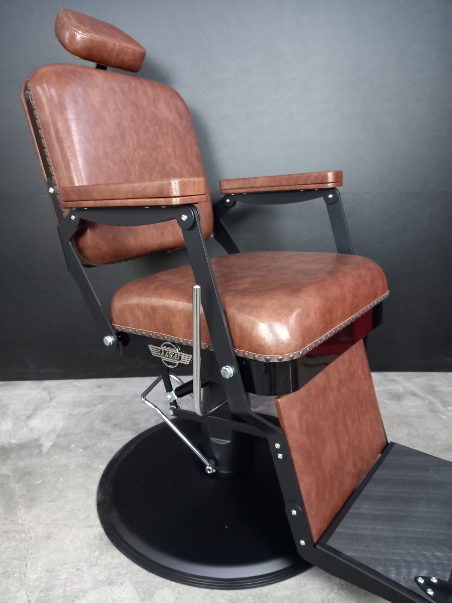 Cadeira de Barbeiro D.H.OSTER 881 Cromo Black